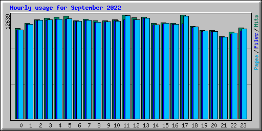 Hourly usage for September 2022
