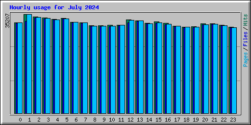 Hourly usage for July 2024