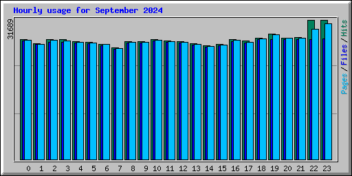Hourly usage for September 2024