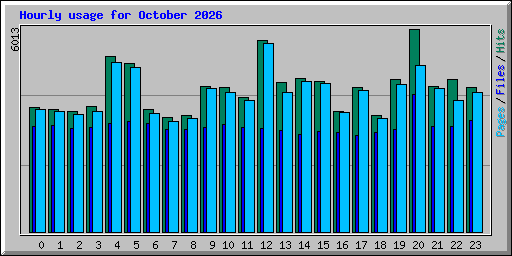Hourly usage for October 2026